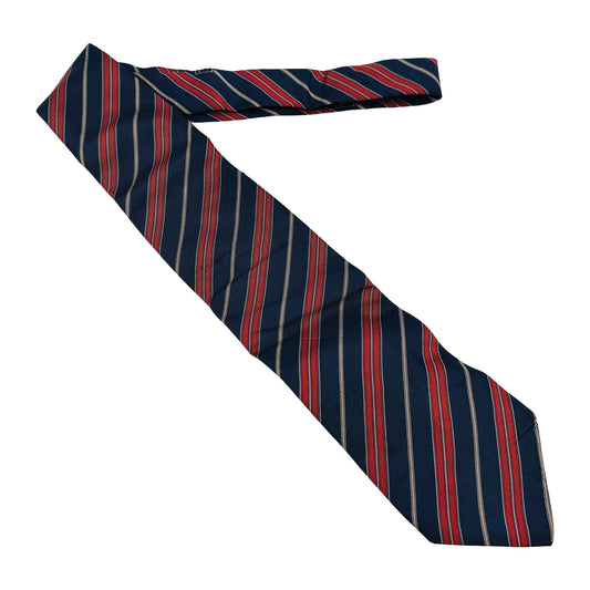 Burberry London Navy 'Diagonal Stripes' Tie (Size Regular)