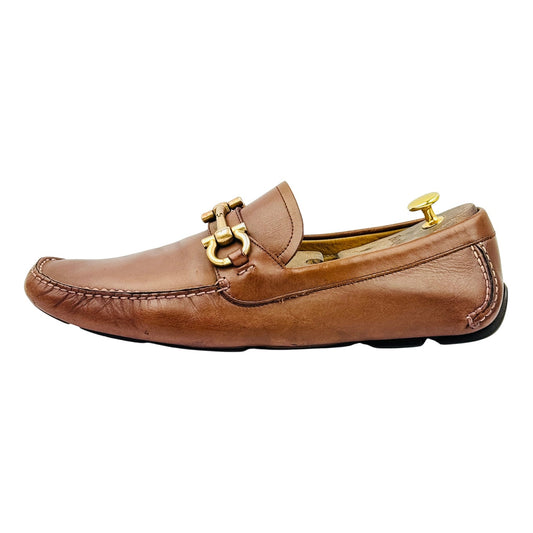 Salvatore Ferragamo Gancini Bit Driver Loafers (Size 44)