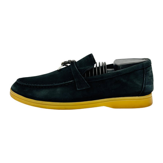 Loro Piana Summer Walk Black Loafers (Size 41/41.5)
