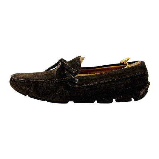 Prada Men's Brown Tassel Suede Loafer (Size 43/43.5) - 2D 2276