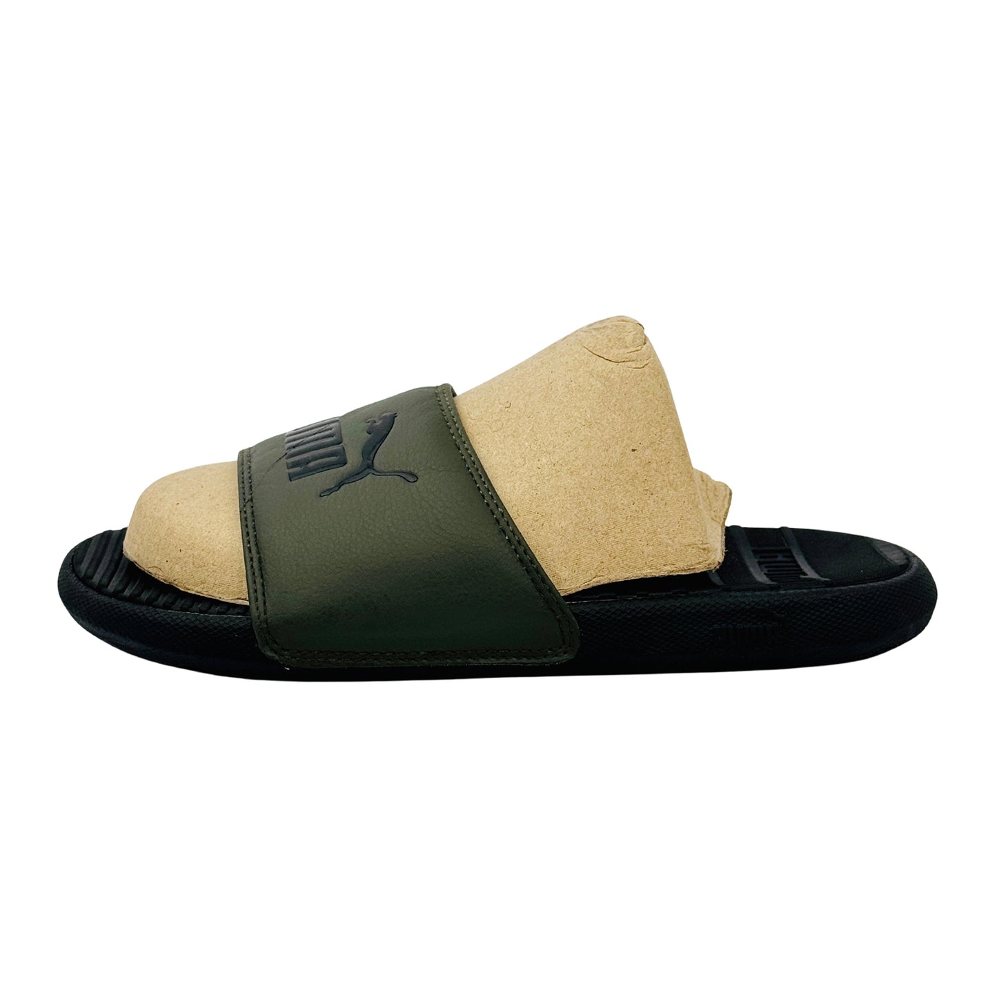 Puma Cool Cat 2.0 Green Black Slides (Size 41.5/42)