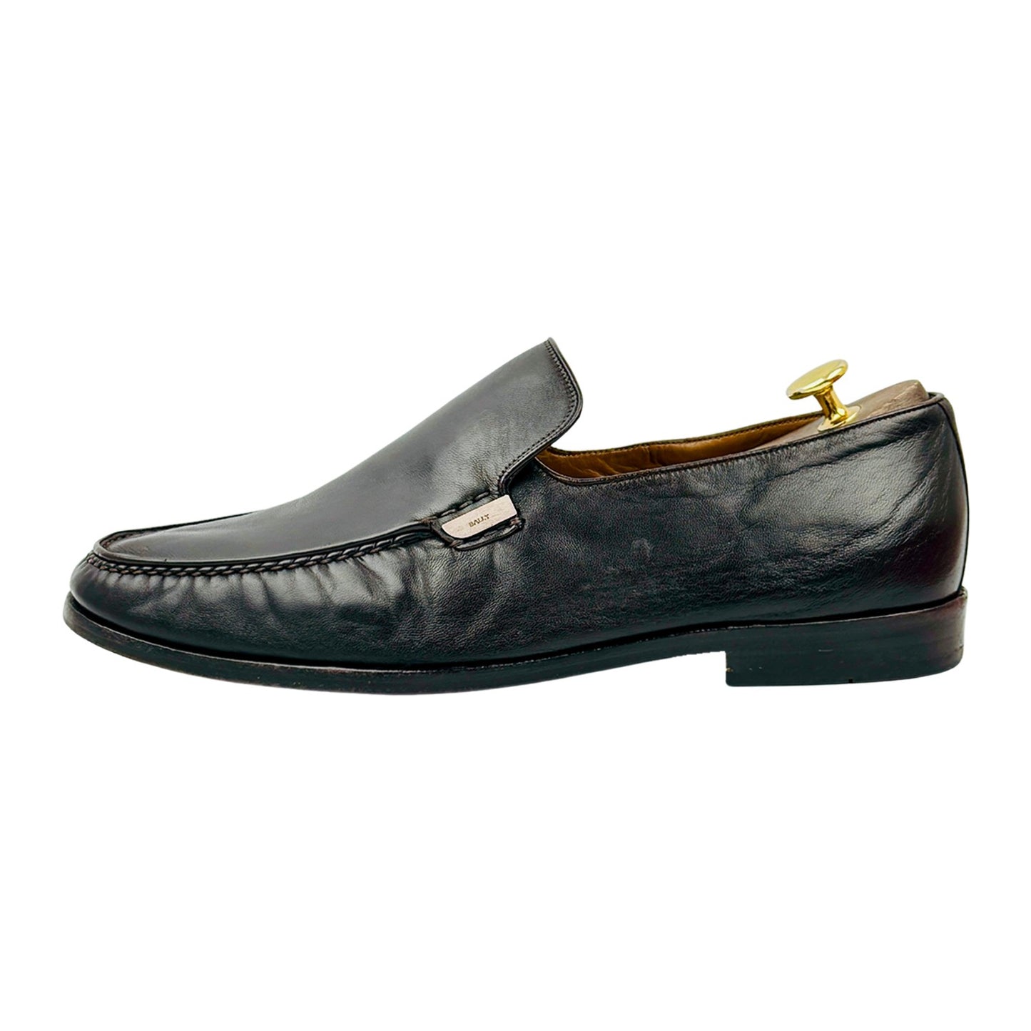 Bally Men's Brown Leather Swiss Made Loafers (Size 42.5)