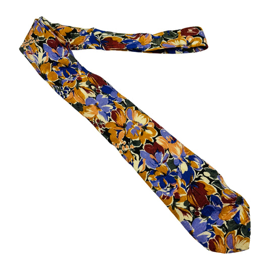Gucci Multicolor 'Floral Pattern' Silk Tie (Size Regular)