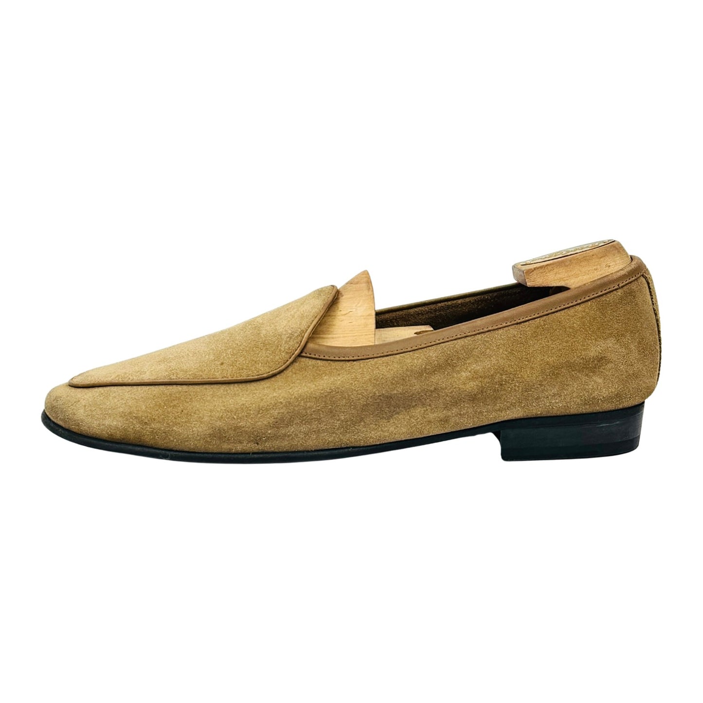 Thom Wills Men's Tan Suede Loafers (Size 42)