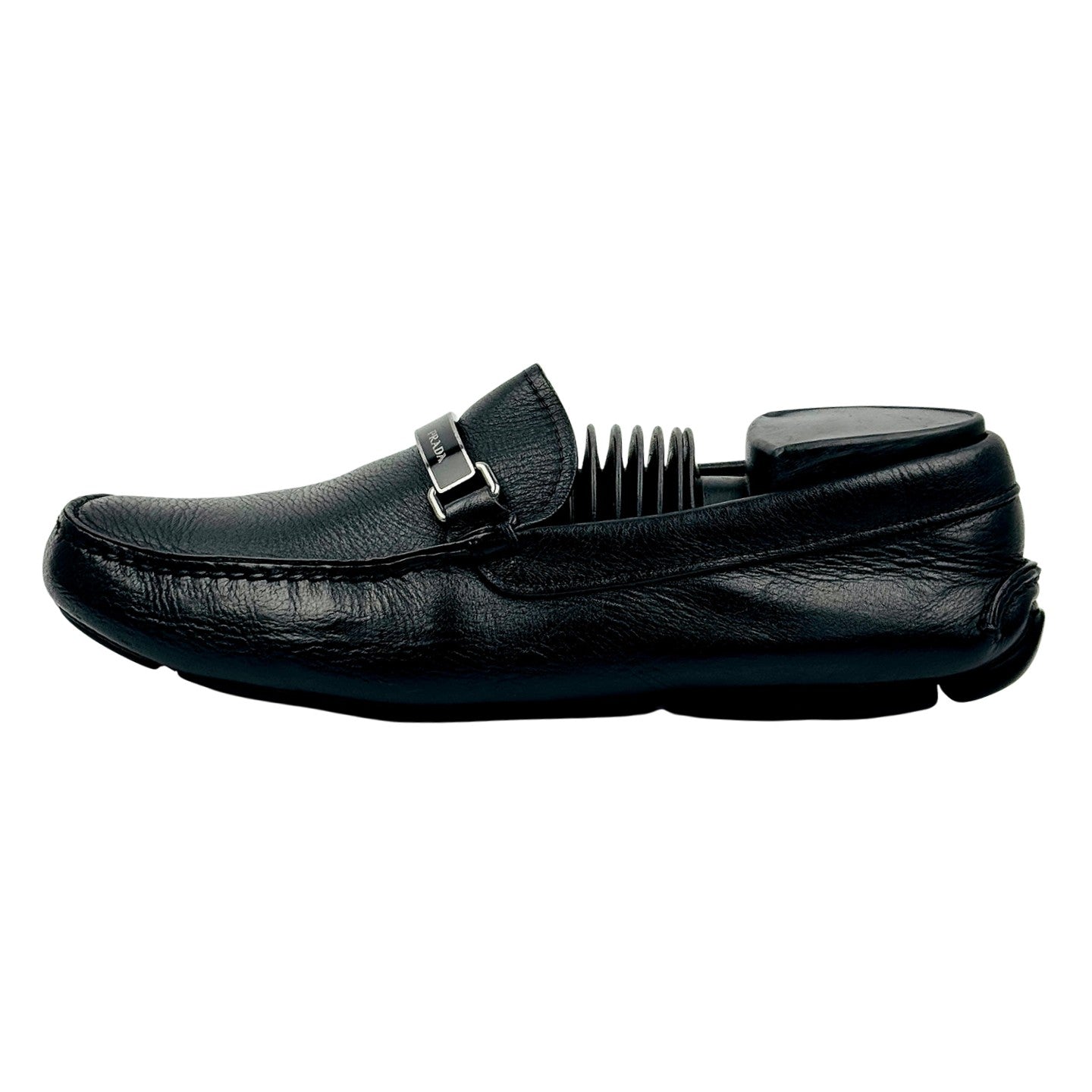 Prada Black Leather Driving Loafers (Size 39/39.5) - 45375221