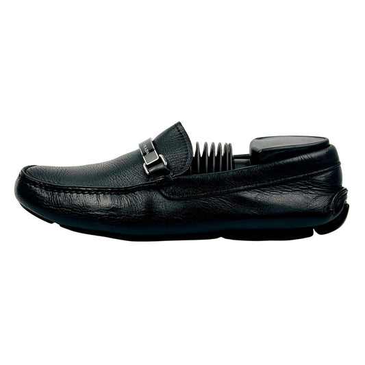 Prada Black Leather Driving Loafers (Size 39/39.5) - 45375221