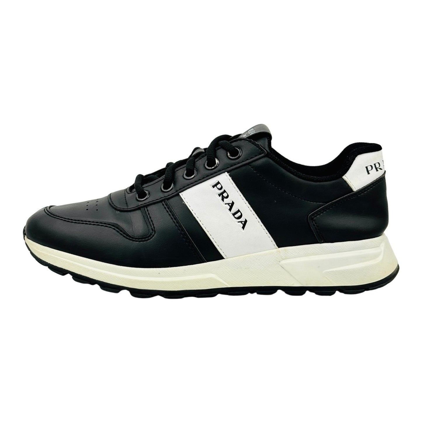 Prada Men's Prax 01 'Black White' Sneakers (Size 43)