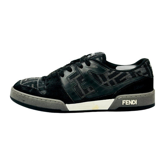 Fendi Match Black Suede Low Top Sneakers (Size 41)