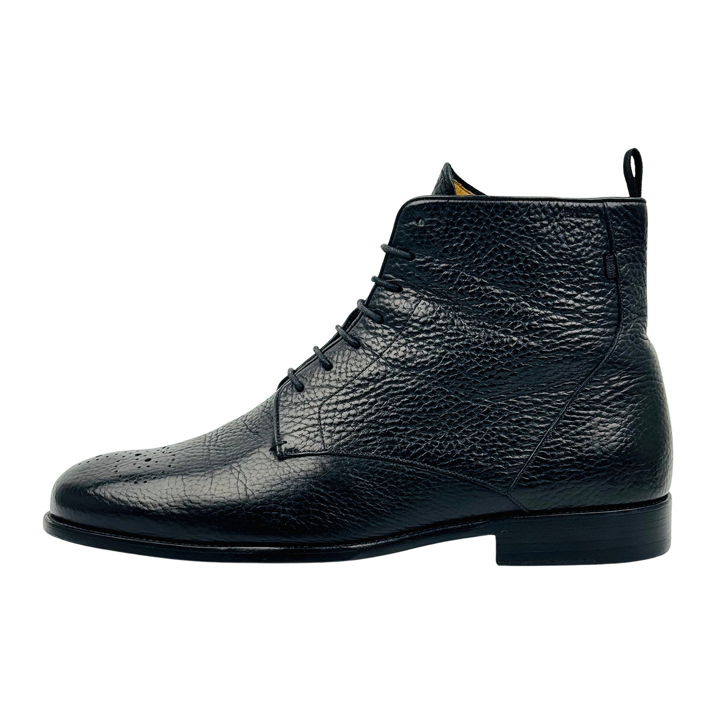 Bally Men's Black Leather Lace-Up Boots (Size 42.5)