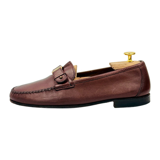 Salvatore Ferragamo Burgundy Leather Loafers (Size 41.5)