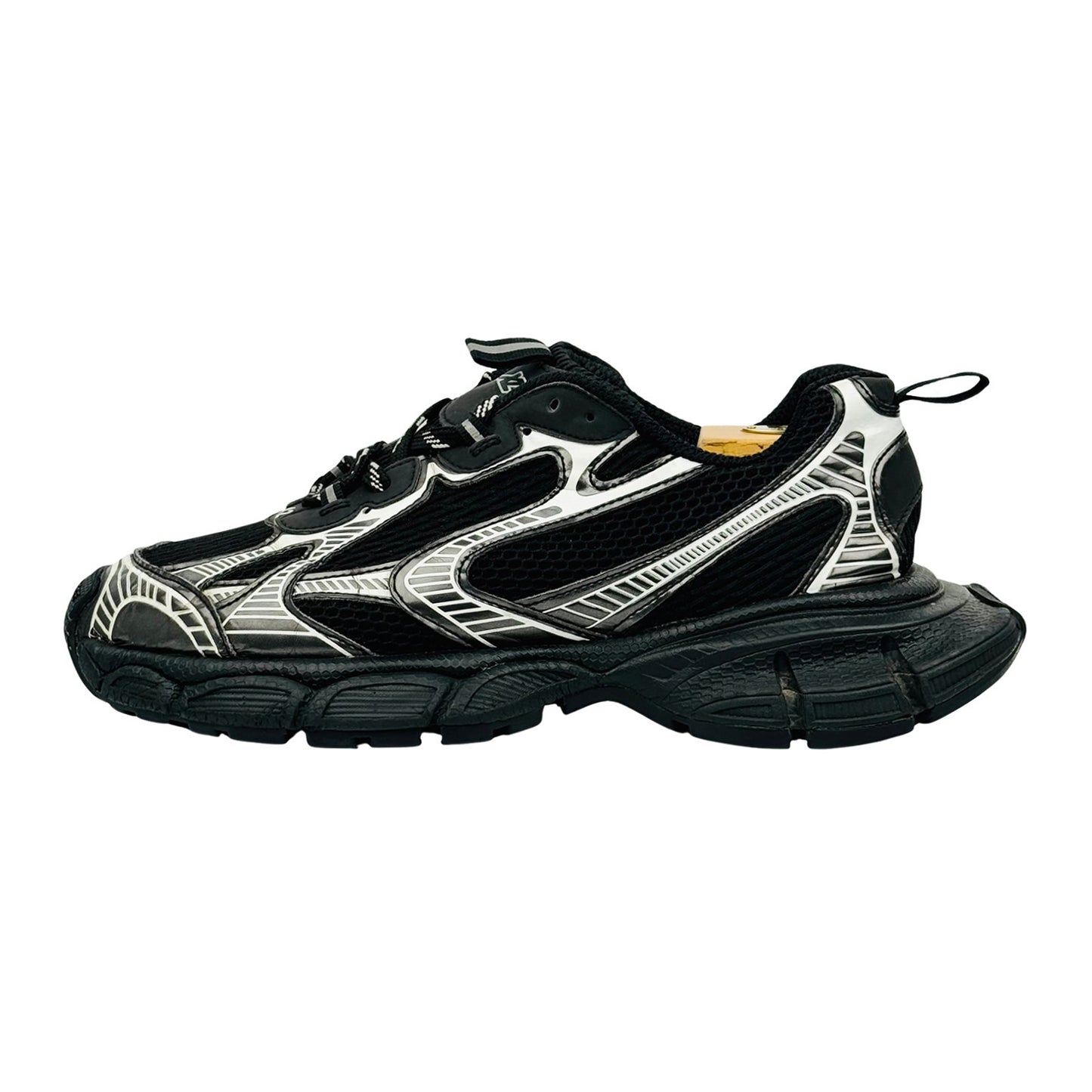 Balenciaga Men's 3XL 'Black Silver' Shoes (Size 42)