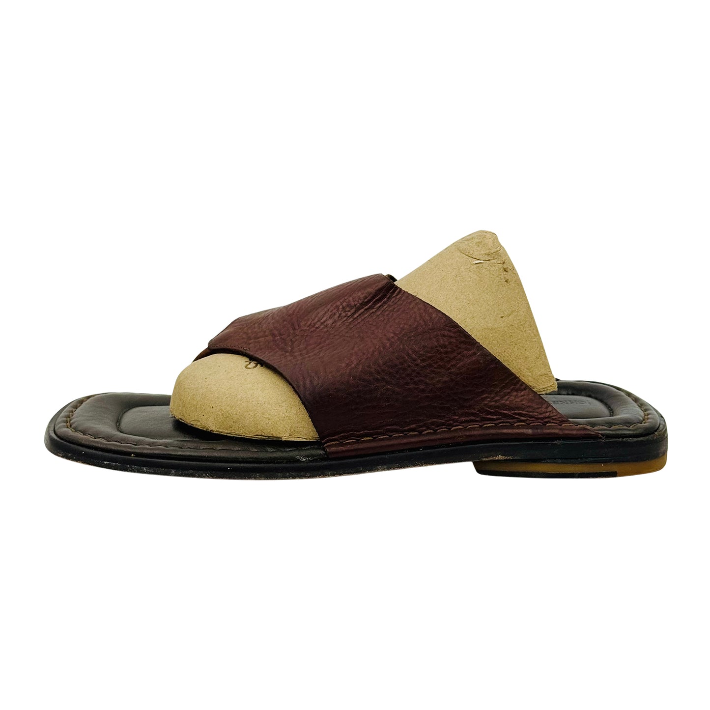 Johnston & Murphy Men's Brown Leather Thongs (Size 43/43.5)