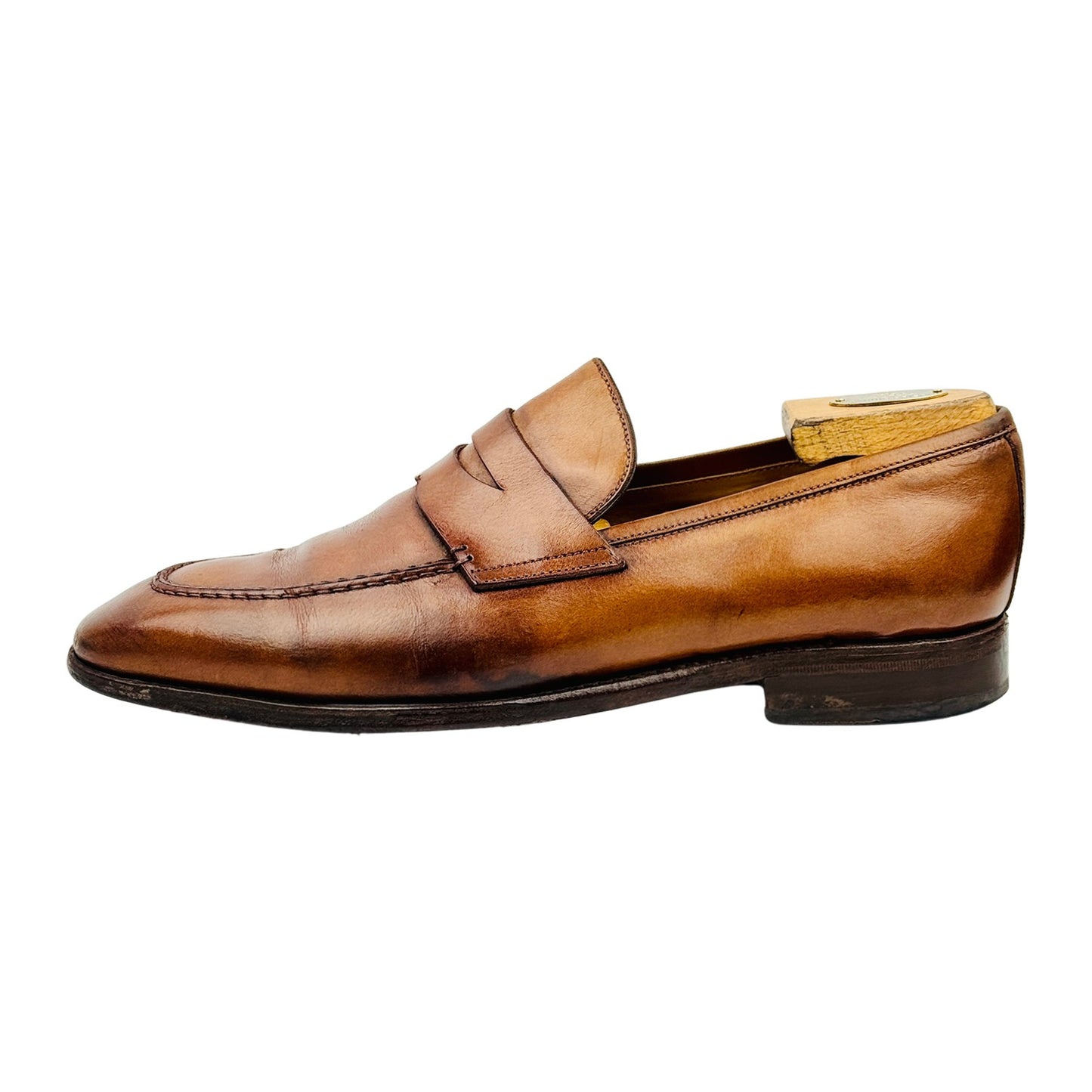Berwick 1707 Men's Brown Penny Loafers (Size 43/43.5)