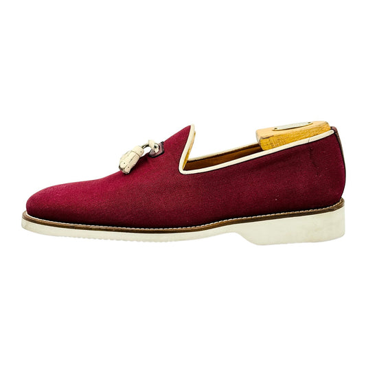 Daniel's 'Burgundy White' Tassel Loafers (Size 42/42.5)