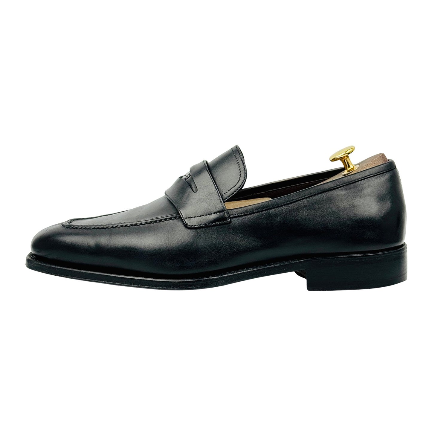 Salvatore Ferragamo Men's Black Penny Loafers (Size 43)