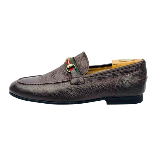 Gucci Men's Horsebit 1953 Brown Leather Loafers (Size 44)