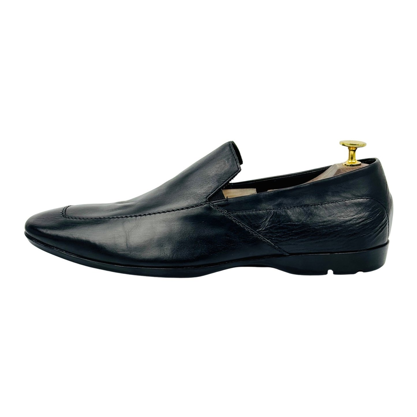 Hugo Boss Men's Black Leather Loafers (Size 42.5/43)