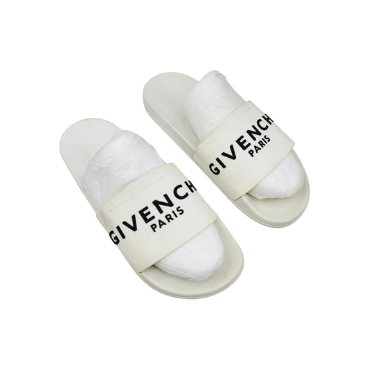 Givenchy Men's 'Black White' Slides (Size 43) - BH300HH0EL-100
