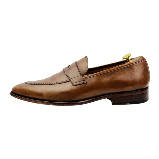 Jack Erwin Men's Luke Brown Penny Loafers (Size 44/44.5)