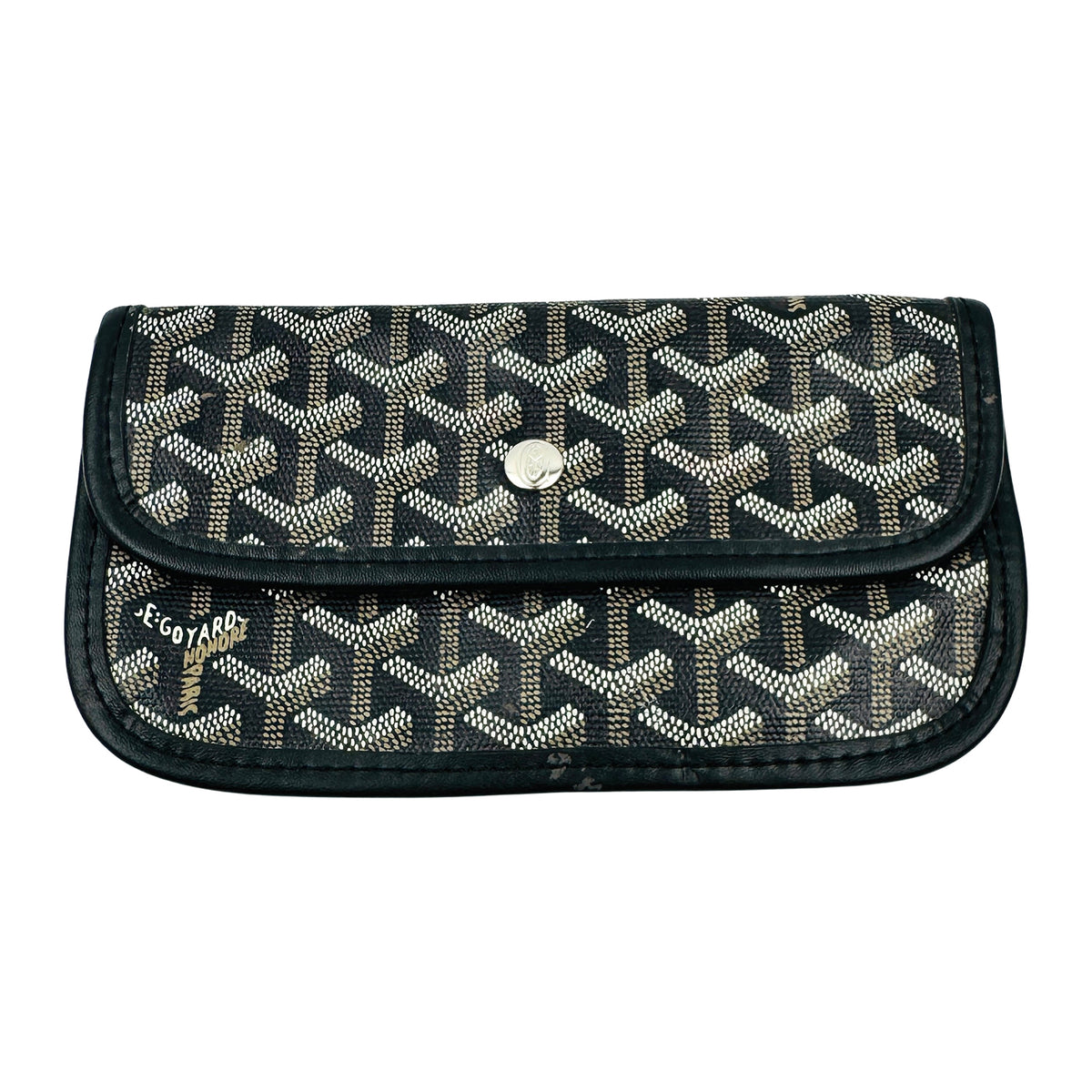 Goyard Saint Louis Goyardine Black Pouch