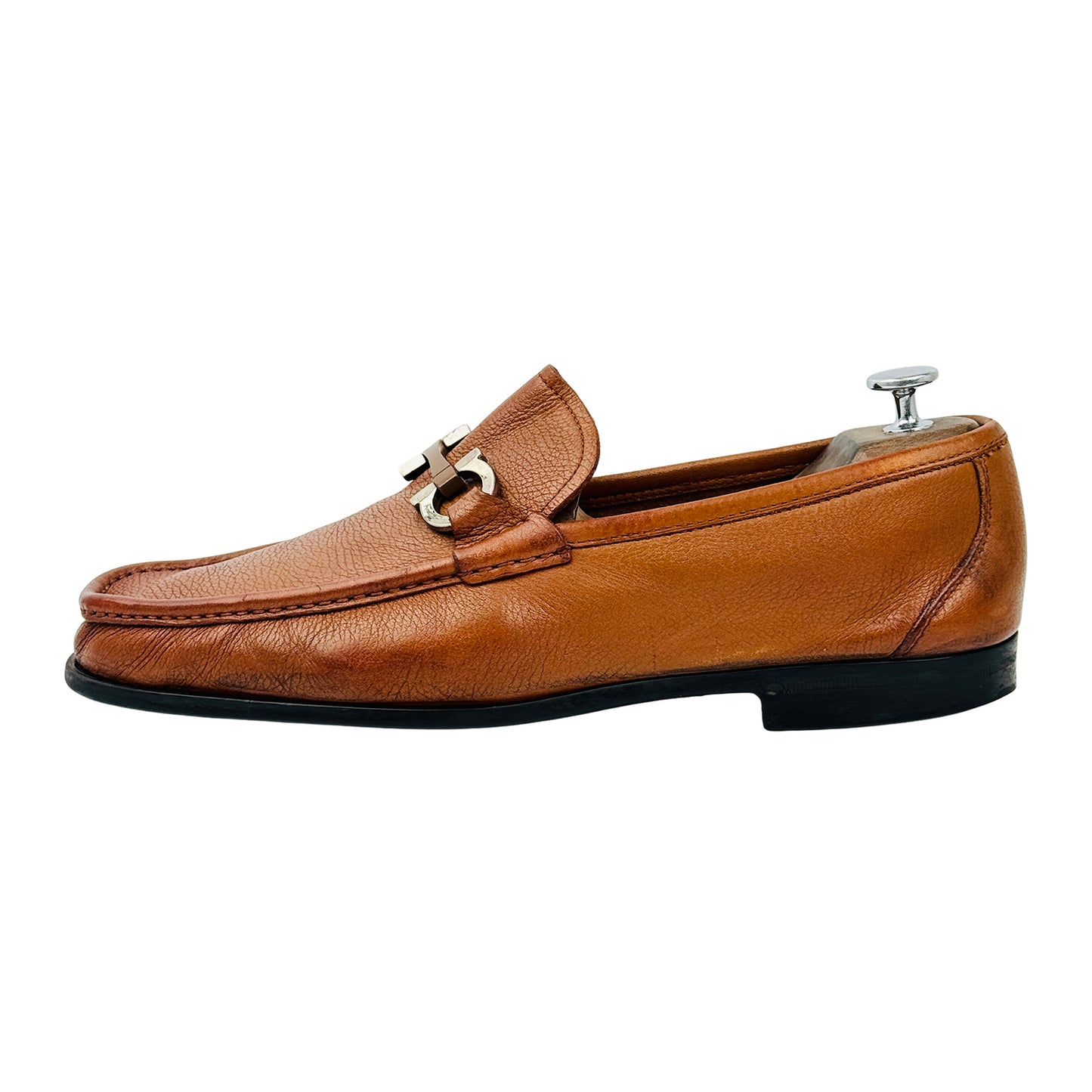 Salvatore Ferragamo Grandioso Gancini Bit Loafers (Size 44)