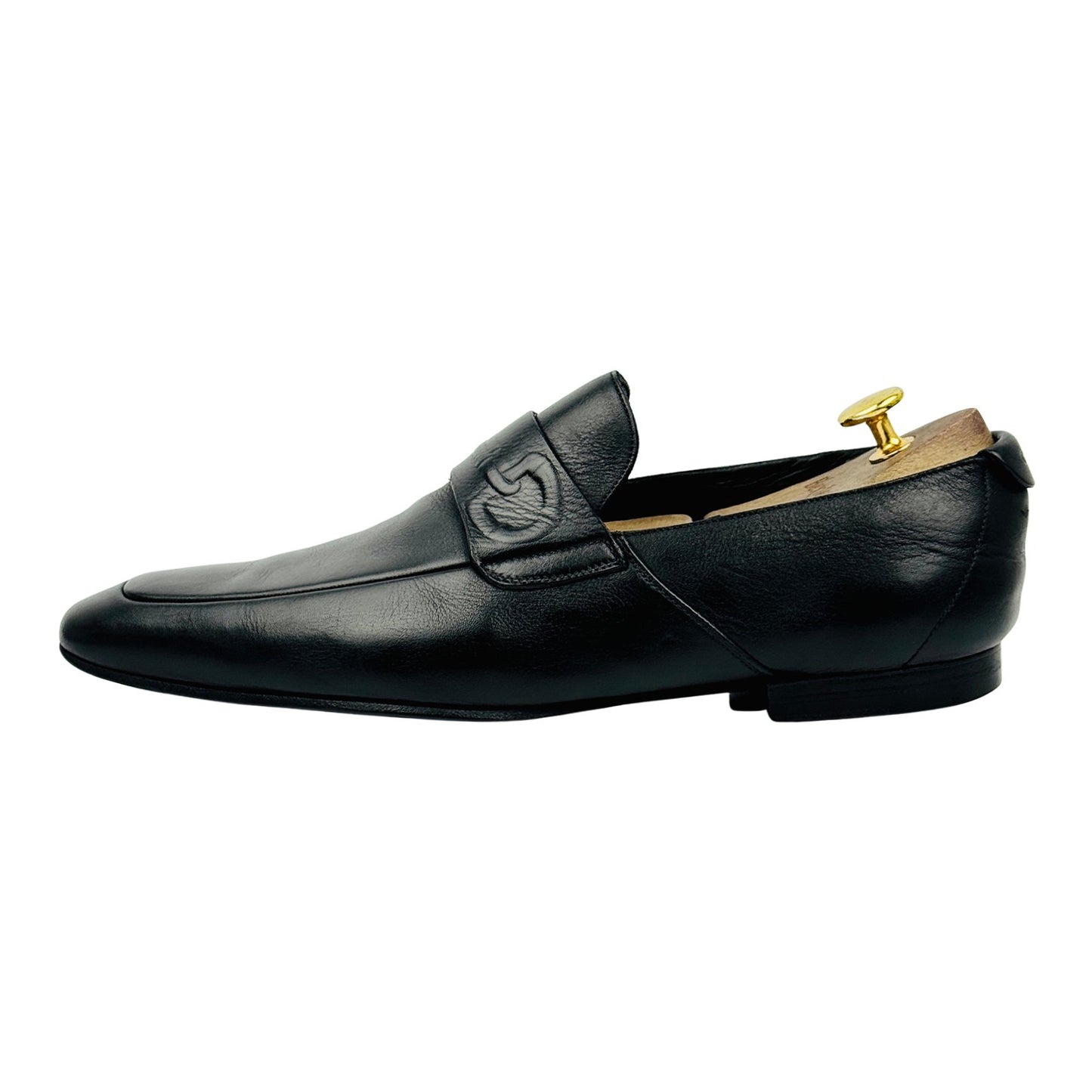 Gucci Men's Black Leather Italian Loafers (Size 43)