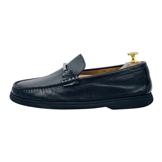 Hugo Boss Men's Black Leather Loafers (Size 41.5/42) - 50474475