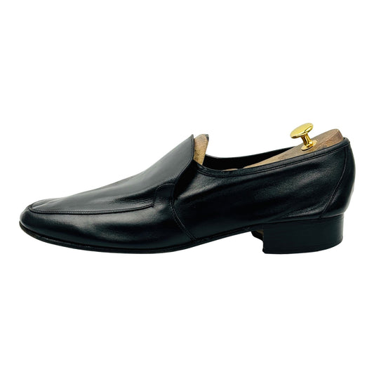 Christian Dior Men's Black Leather Loafers (Size 44)