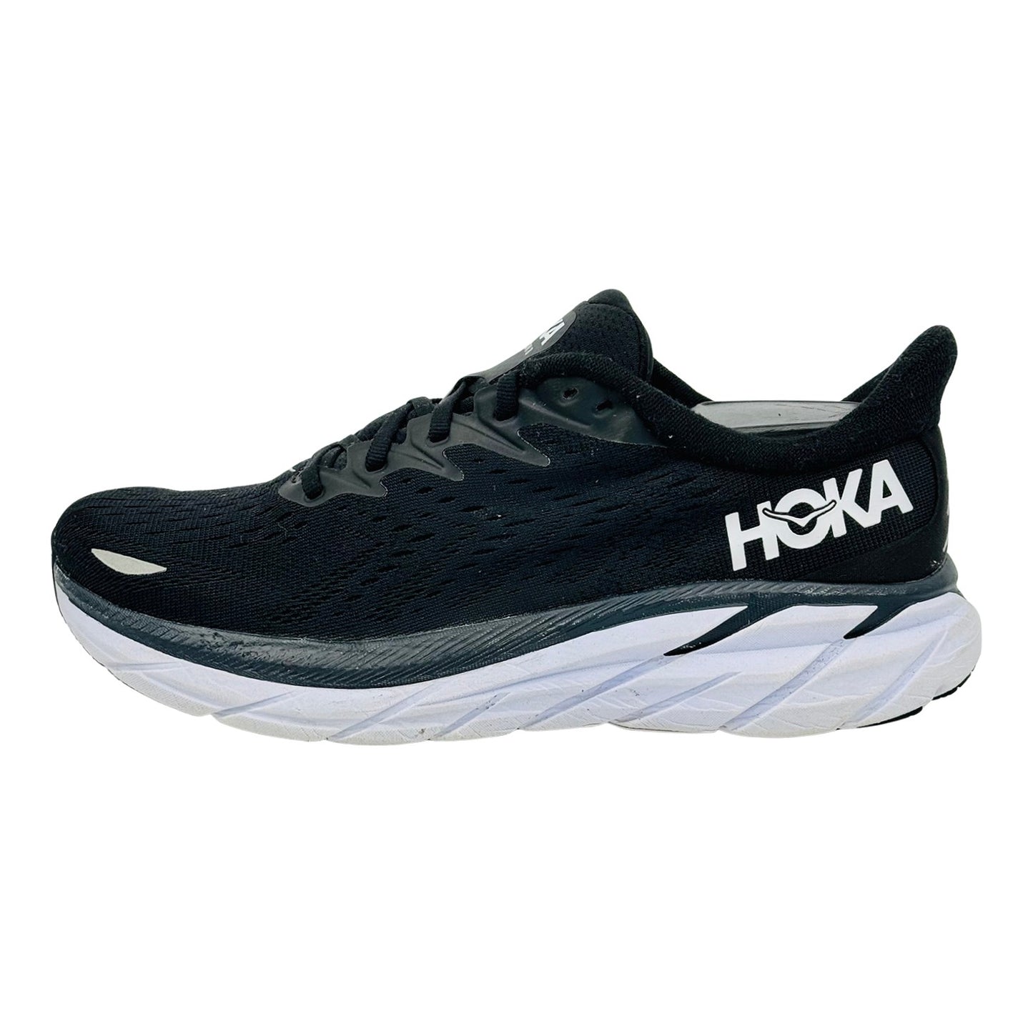Hoka One One Clifton 8 Shoes (Size 40/40.5) - 1119394 BWHT