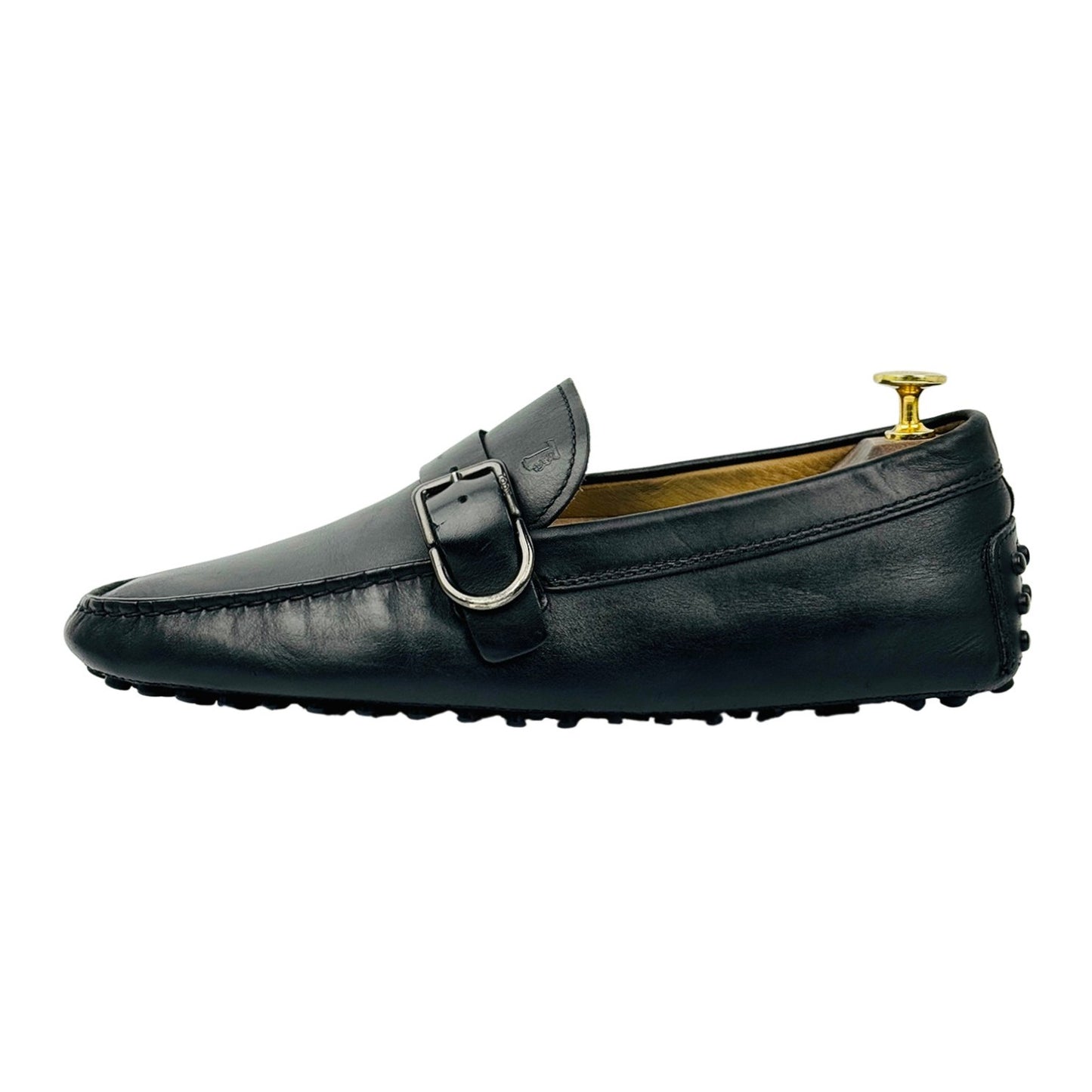 Tod’s Men's Black Leather Driving Loafers (Size 42)
