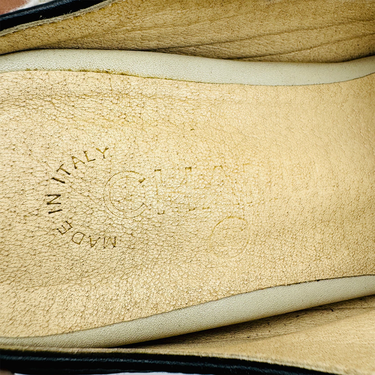 Chanel 'Black Off-White' Italian Mule Slides (Size 38) - 5068-2