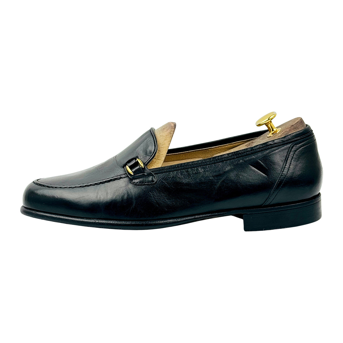 Bally Men's Black Leather Italian Loafers (Size 43)