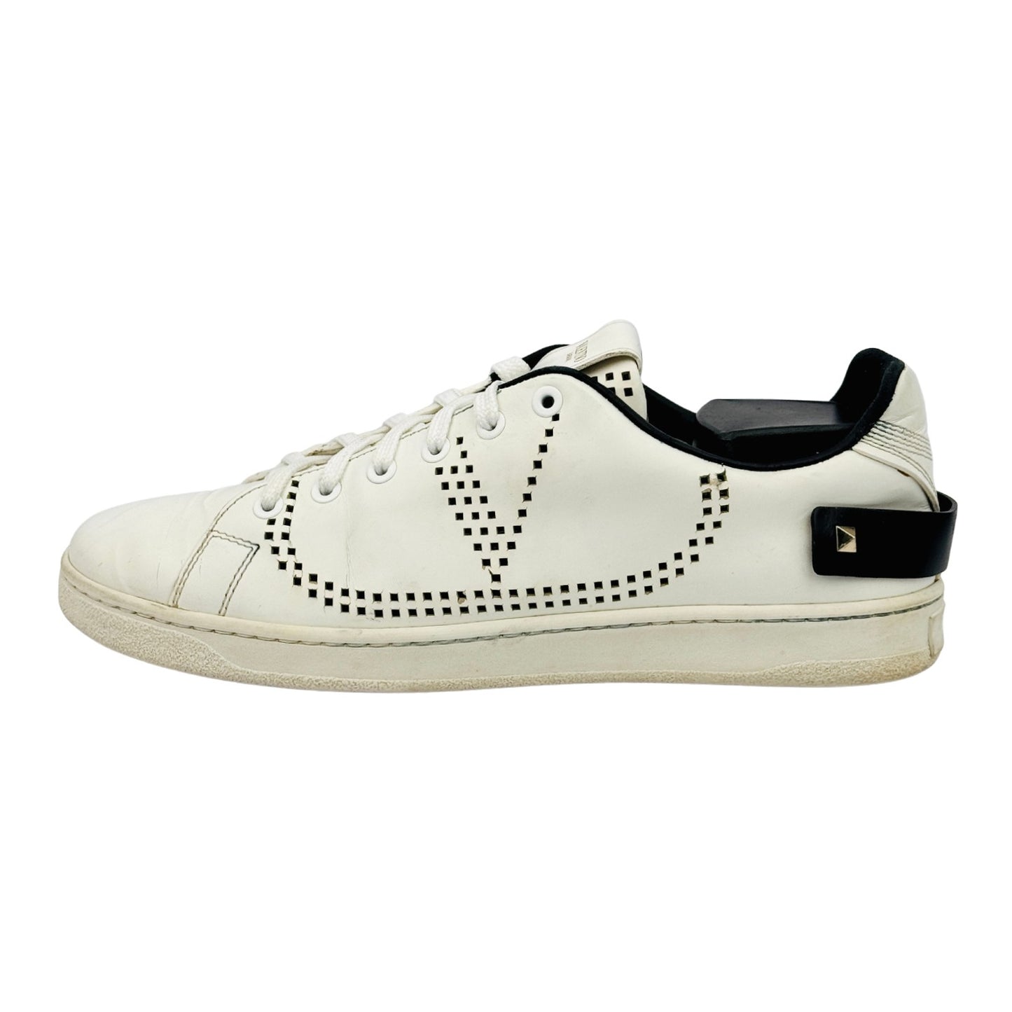 Valentino Garavani Backnet VLogo Perforated Sneakers (Size 40.5/41)