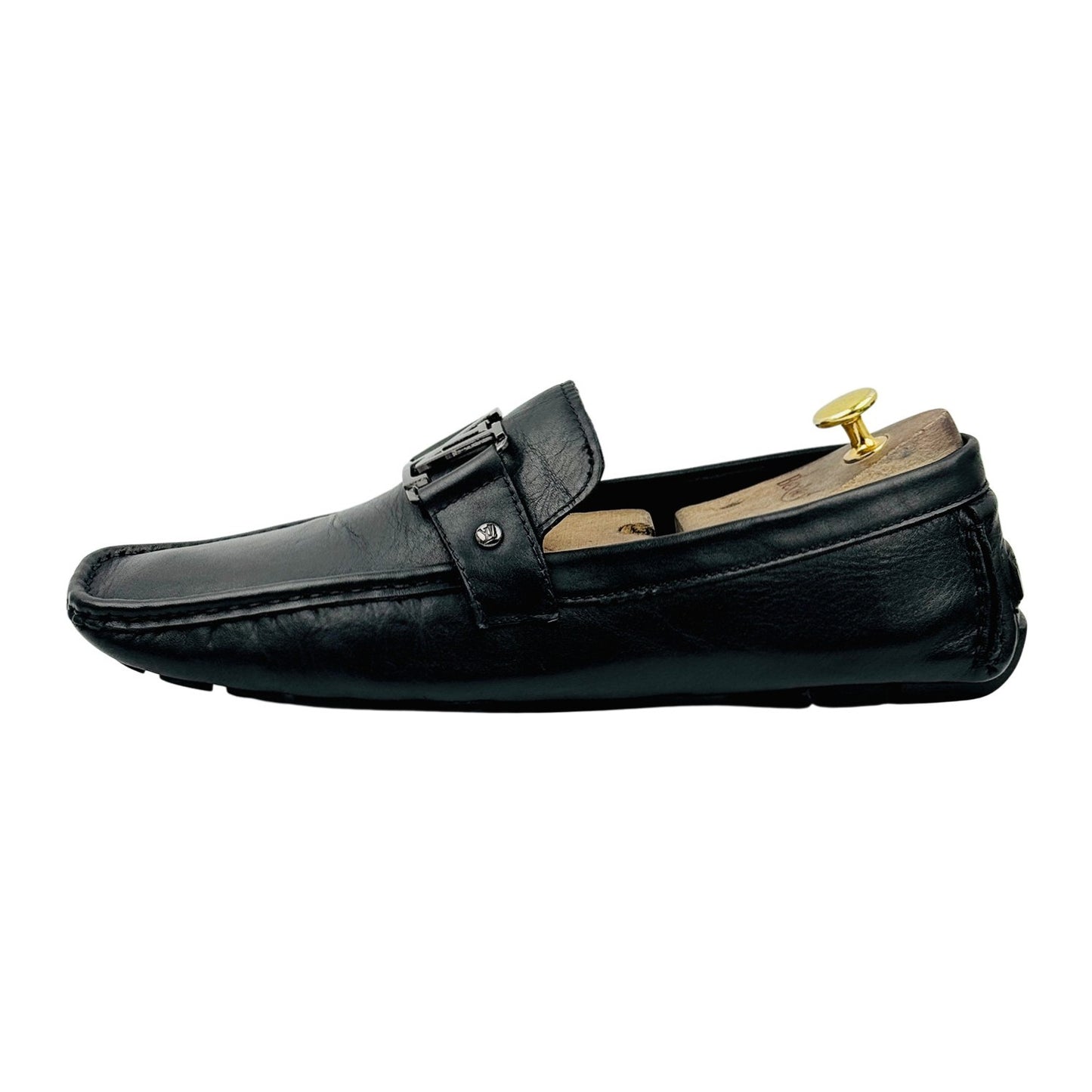 Louis Vuitton Monte Carlo Black Leather Loafers (Size 43) - 1A8F6K