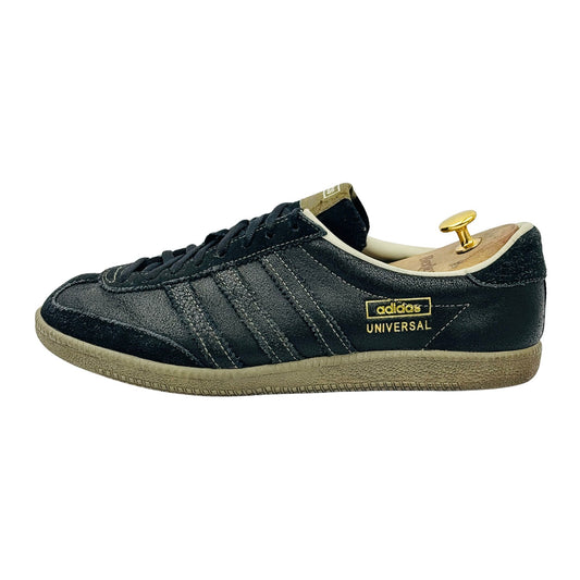 Adidas Universal Black Leather & Suede Sneakers (Size 43.5) - 018418
