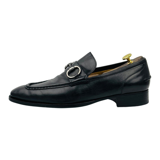 Gucci Men's Horsebit Black Leather Loafer (Size 43)