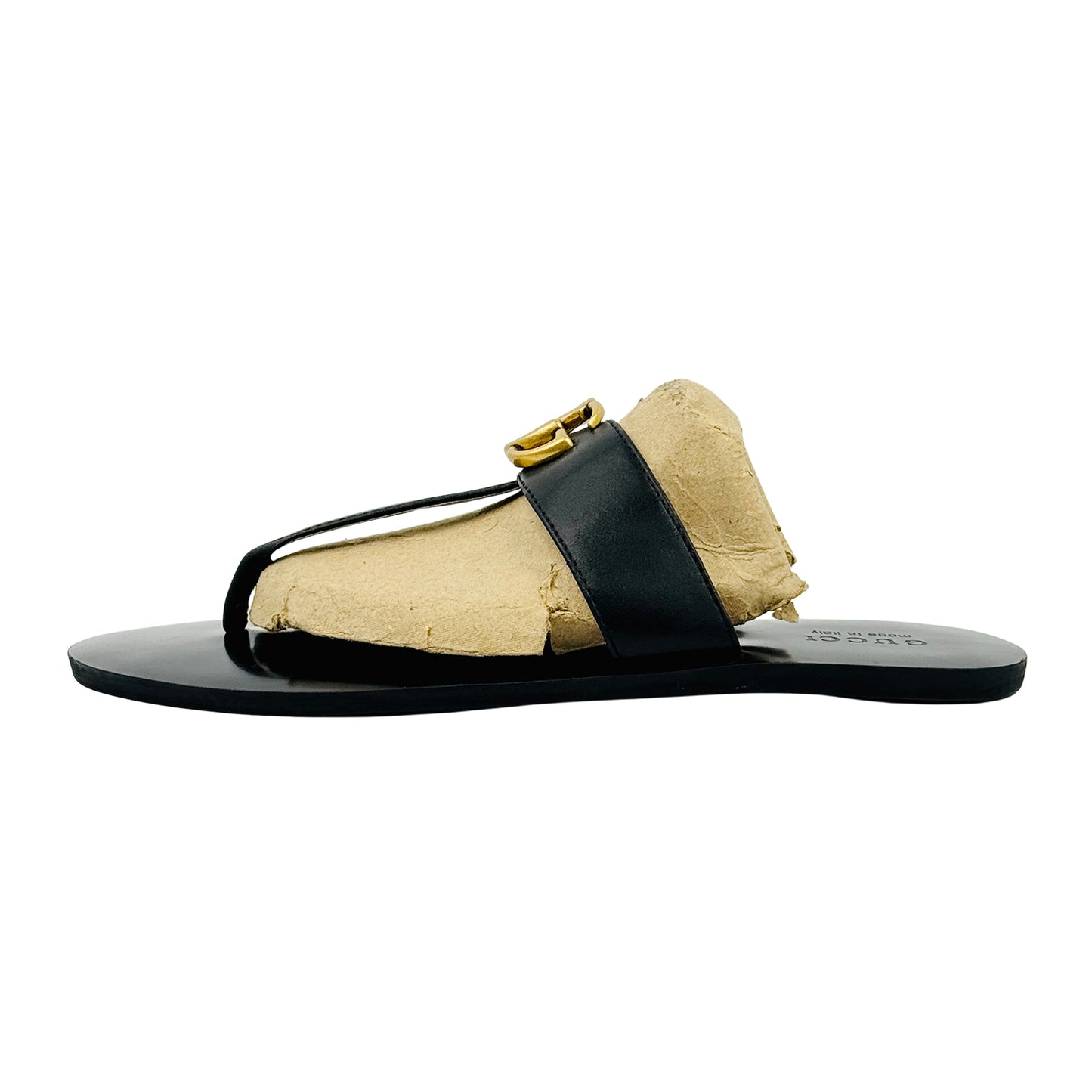 Gucci Black Double G Thong Sandal Slippers (Size 41)