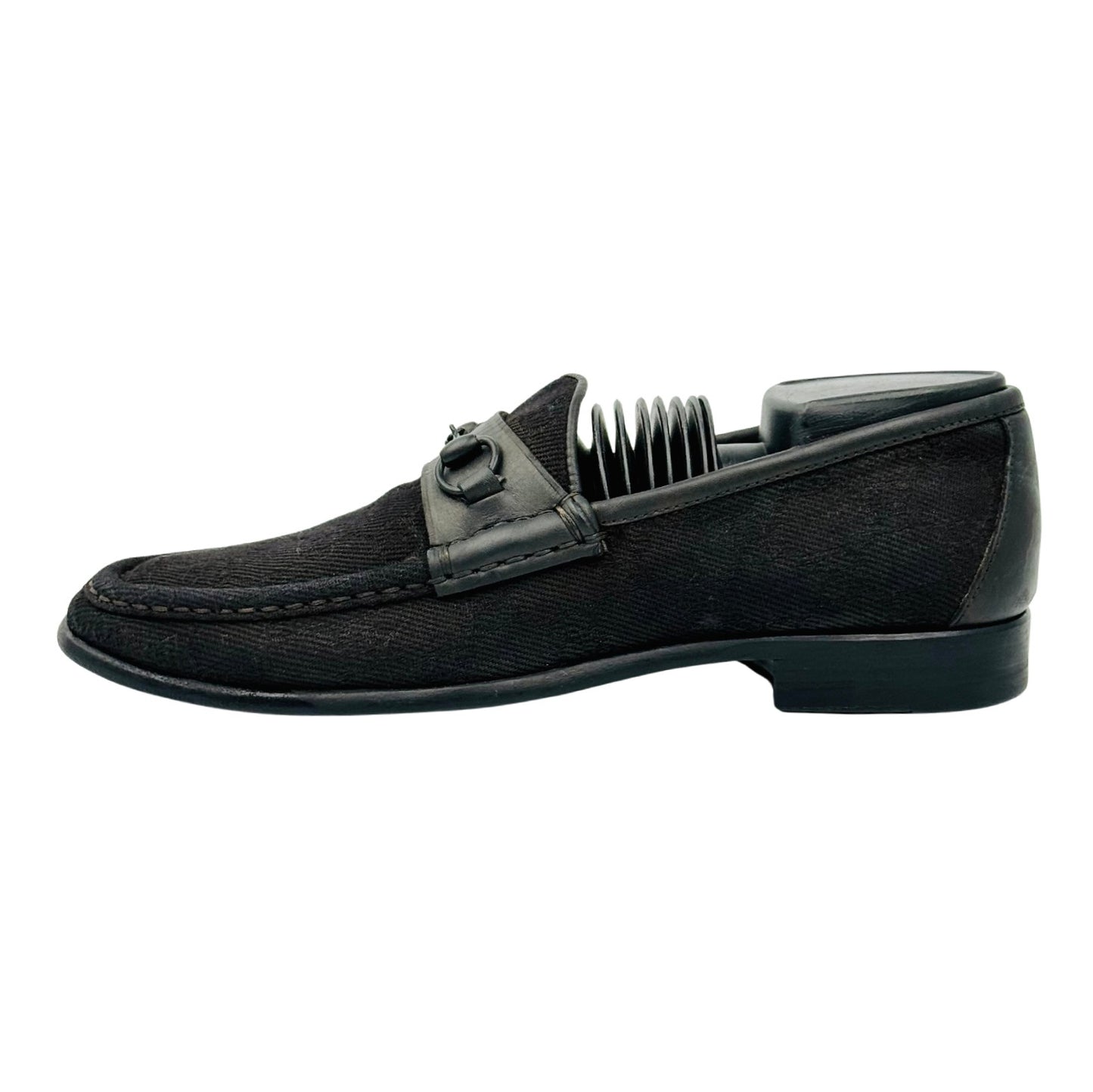 Gucci GG Canvas Black Loafers (Size 38/38.5) - 102696