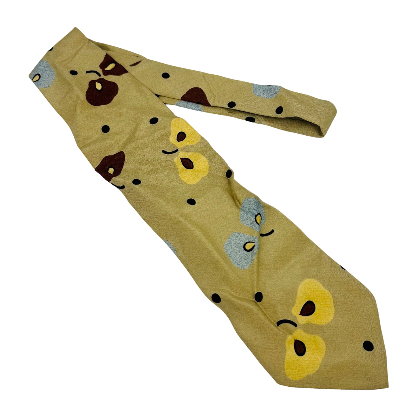 Emporio Armani Beige Silk Tie (Size Regular)