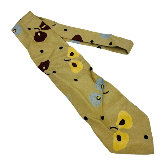 Emporio Armani Beige Silk Tie (Size Regular)