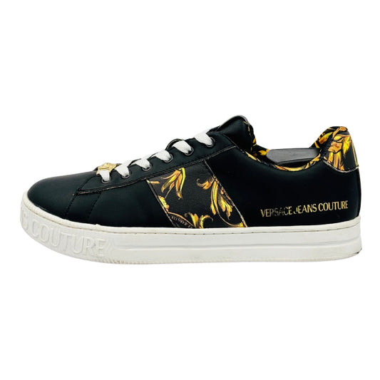 Versace Jeans Couture Baroque Print Leather Sneakers (Size 40) - 72VA3SKA