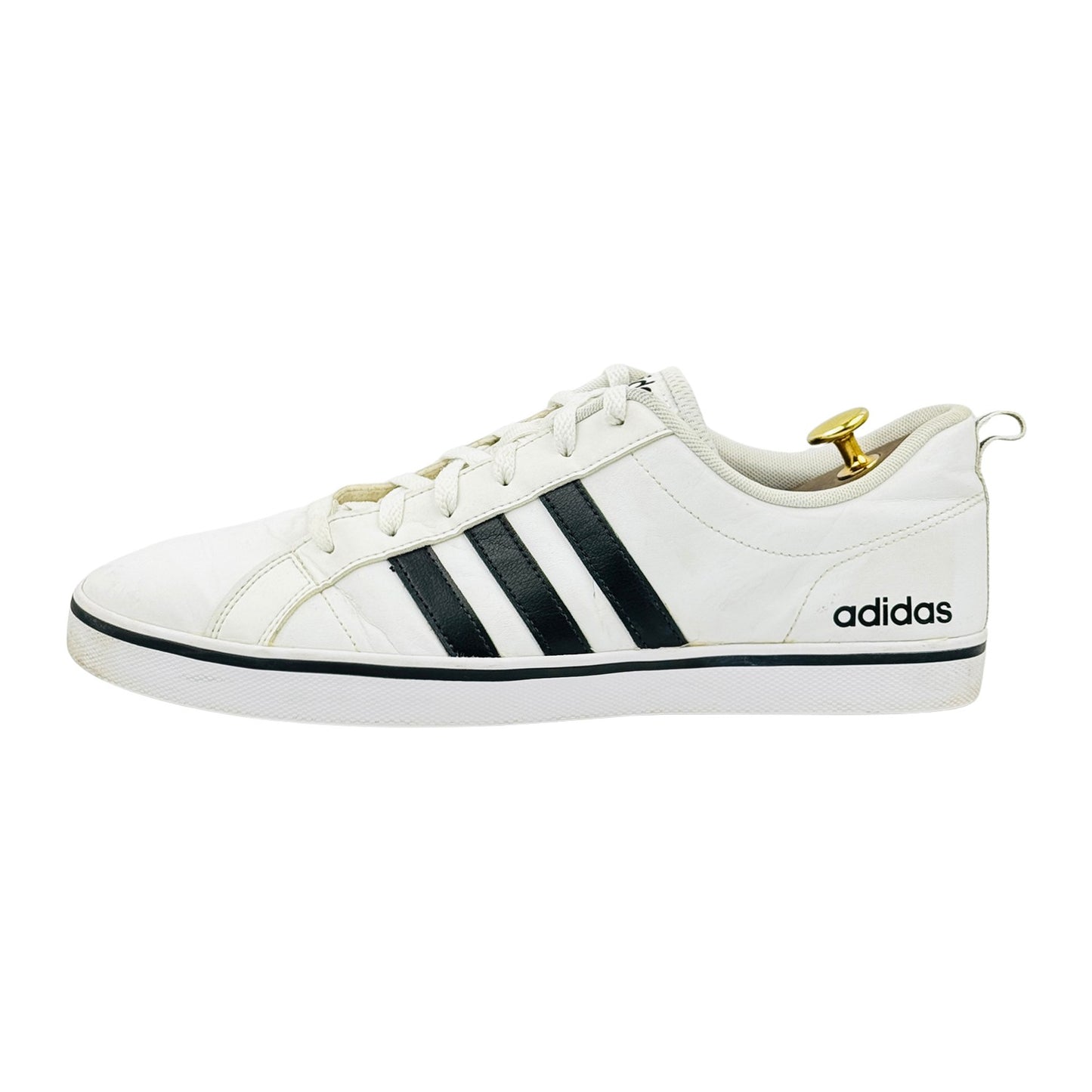 Adidas Men's VS Pace 'White Black' Sneakers (Size 45.5) - AW4594