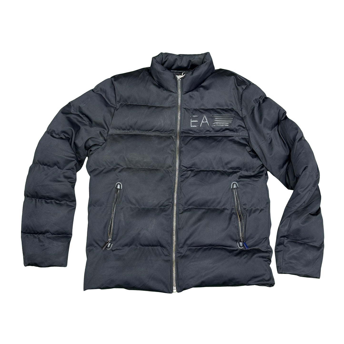 Emporio Armani EA7 Jet Black Puffer Jacket (Size Large/XL)