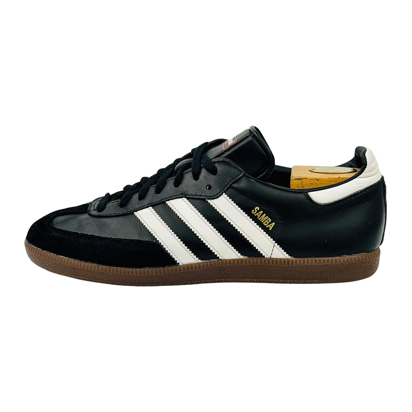 Adidas Samba Black Leather Sneakers (Size 43.5) - 019000