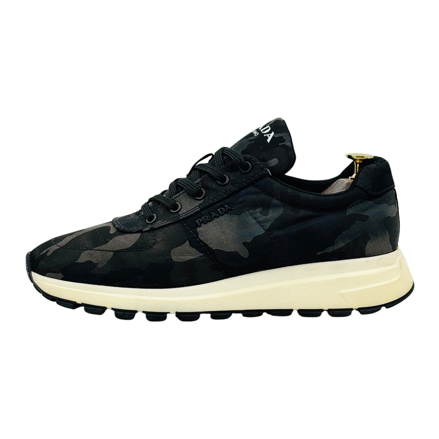 Prada Camouflage Nylon Black Sneakers (Size 41/41.5)