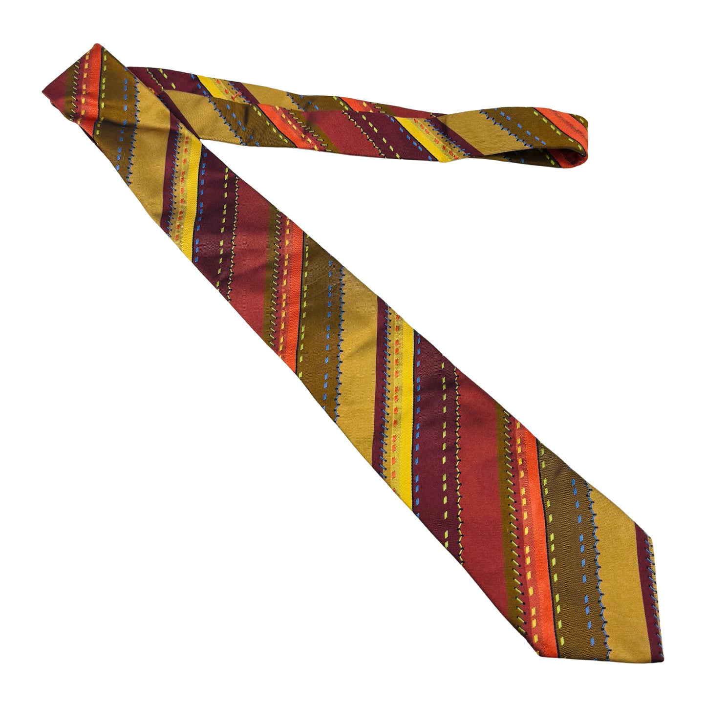 Kenzo Multicolor 'Diagonal Stripes' Tie (Size Regular)