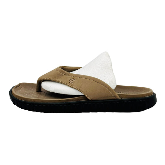 Kito Men's Brown ToePost Flip Flops (Size 42)