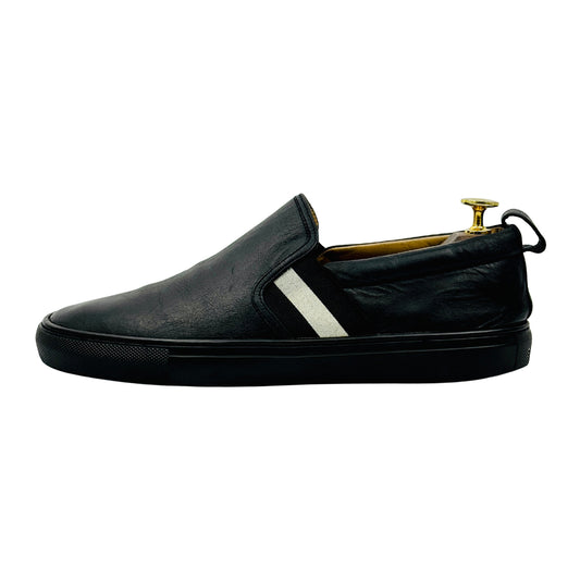Bally Herald Black Slip-On Shoes (Size 41.5)