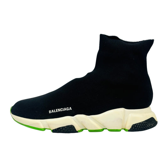 Balenciaga Speed Trainer 'Black White Neon Green' Shoes (Size 43)