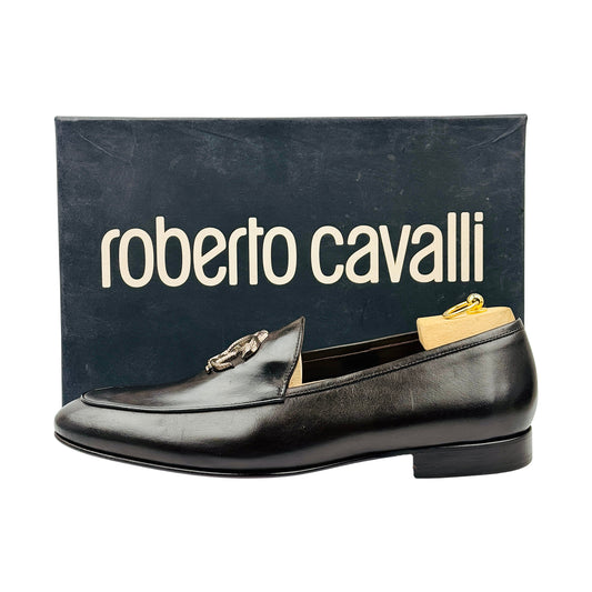 Roberto Cavalli RC Monogram Leather Loafers (Size 46)